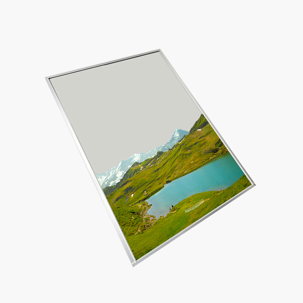 Swiss mountain lake mirror