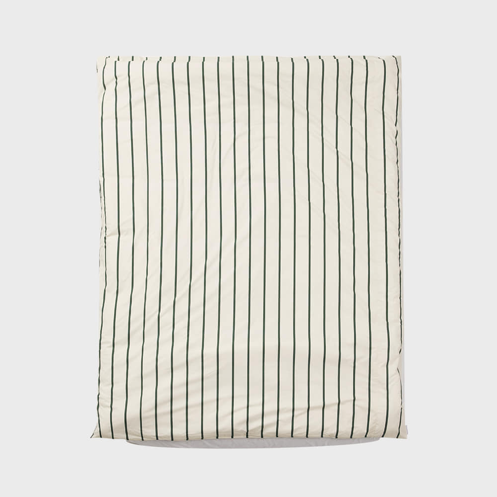 Striped duvet cover (Ivory)