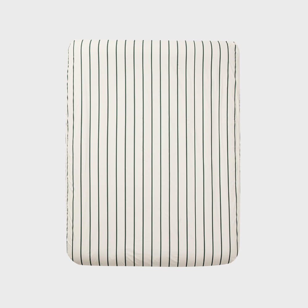 Striped mattress cover (ivory)