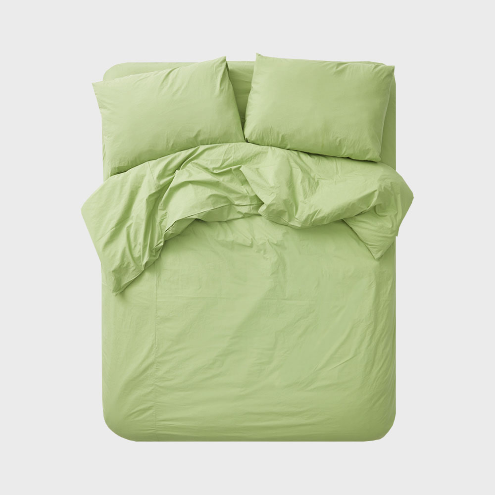 PZG muji green bedding set(SS/Q/K)
