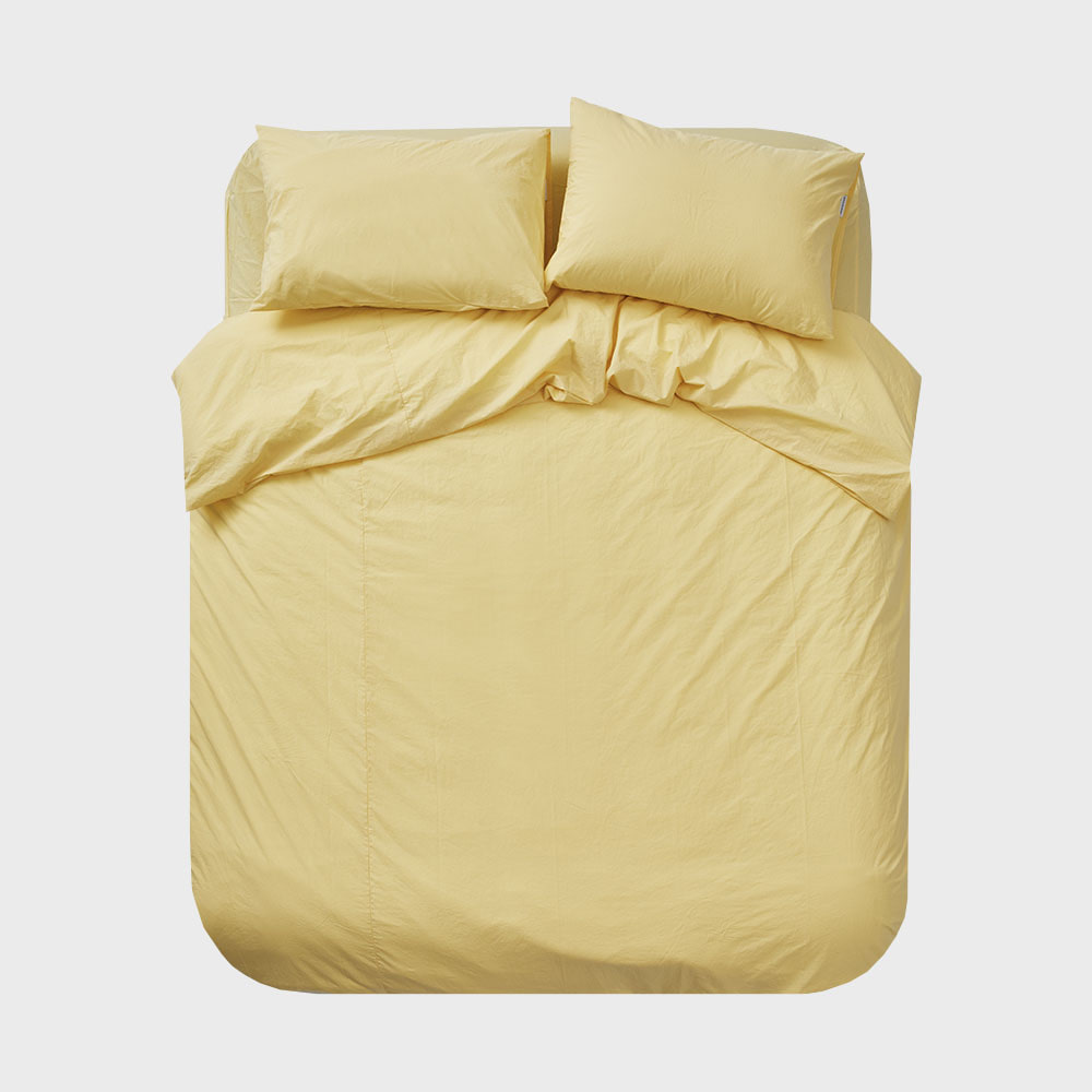 PZG muji yellow bedding set(SS/Q/K)